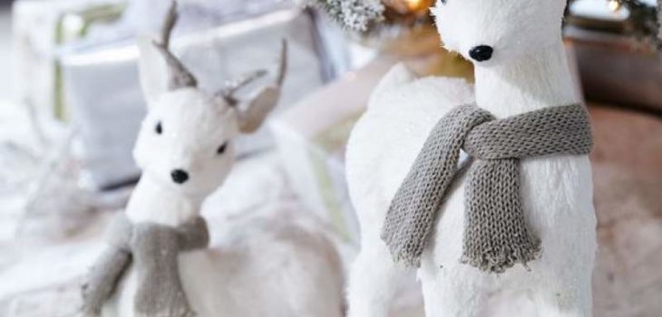 Glamorous and Glistening White Christmas decor ideas