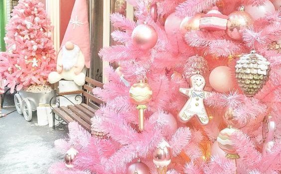 Pink Christmas Decoration for a warm, cozy holiday season