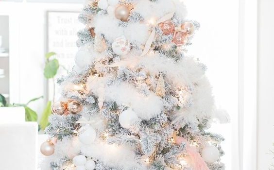 White christmas tree
